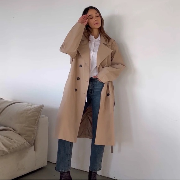Reitmans Jackets & Blazers - Reitmans Tan Water Repellent Trench Coat